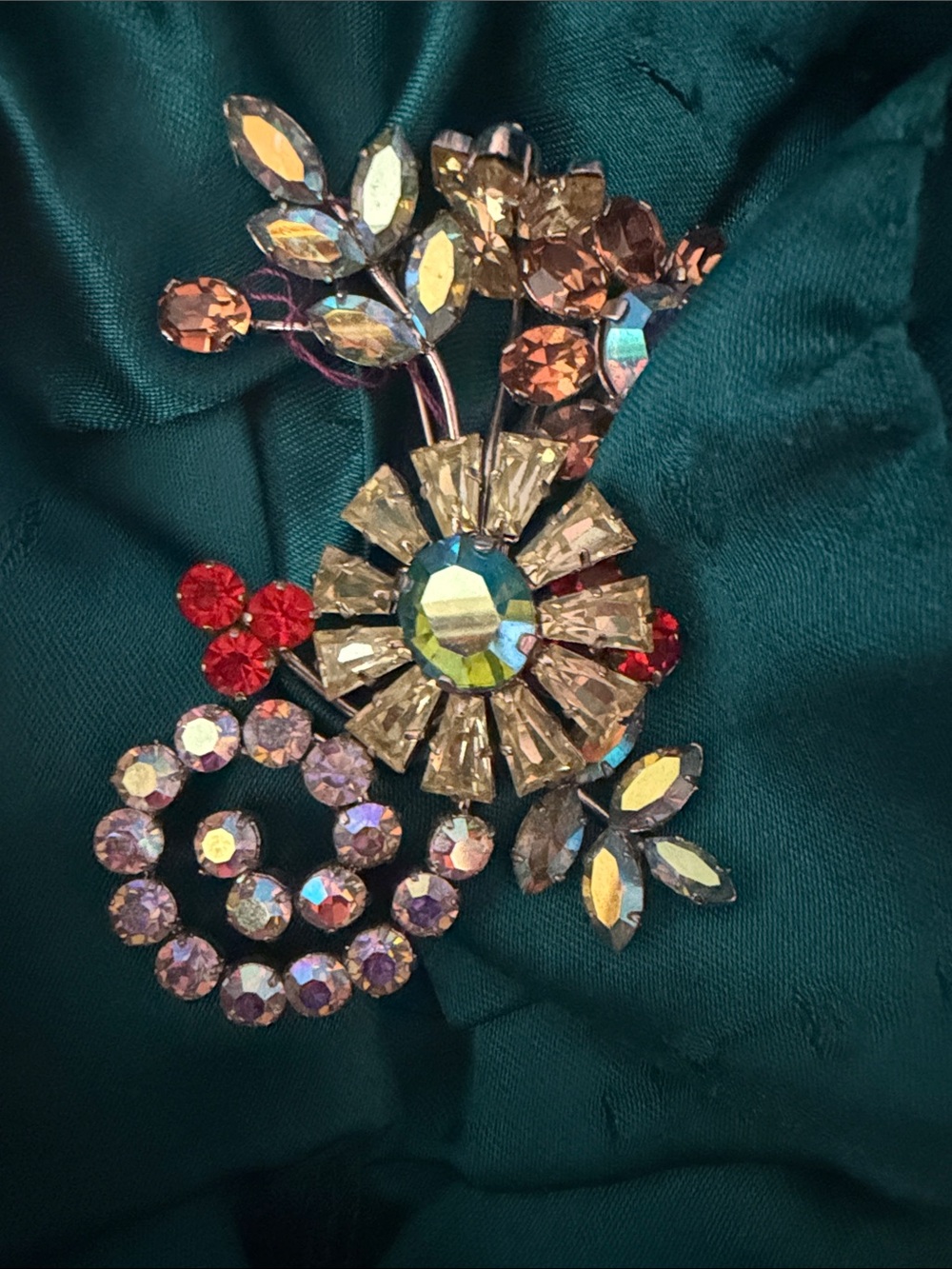 Beautiful Jeweled Brooch